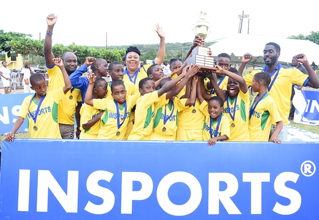 Bethel Primary celebrate winning the 2018/19 final 