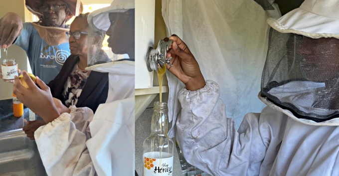 The real magic happens in the workshop her father built specifically for their honey production. 