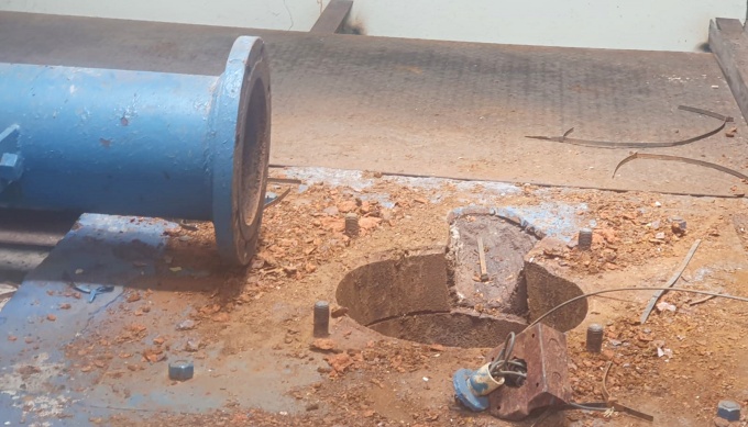 The base of the pump. (OH News Photo)