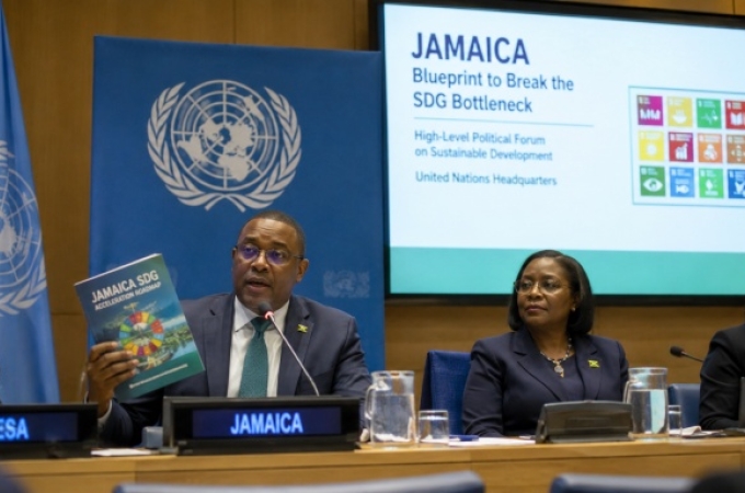Jamaica unveils blueprint to break SDG bottleneck at UN forum
