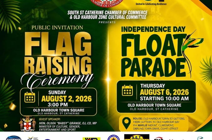 Old Harbour to celebrate Independence with flag raising and community float parade