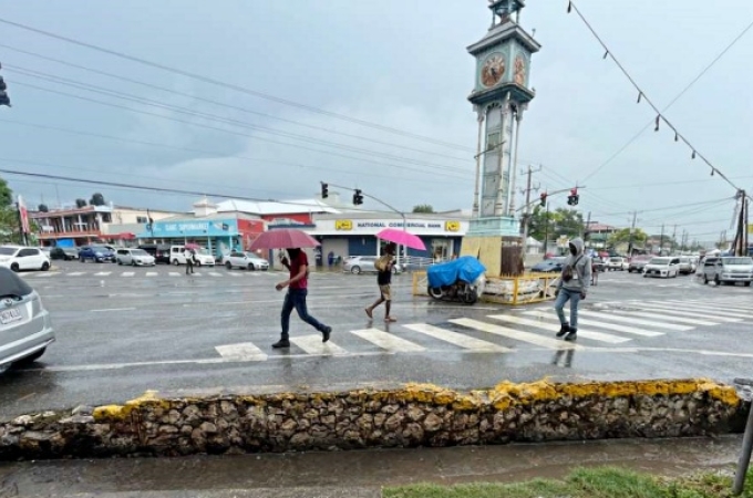 Persistent trough brings unstable weather across Jamaica