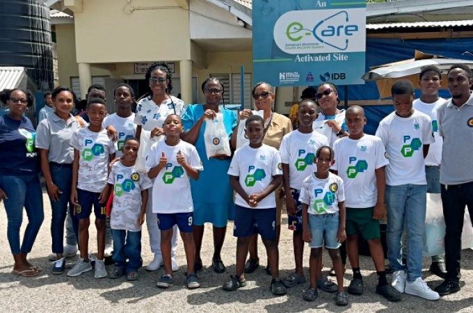 Island Stars Academy makes humanitarian donation to Old Harbour Health Centre