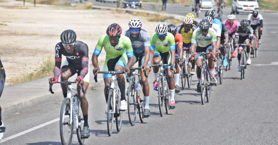 Elite riders competing in the Elevation Cycling Club race meet in August of this year. (OH News Photo)