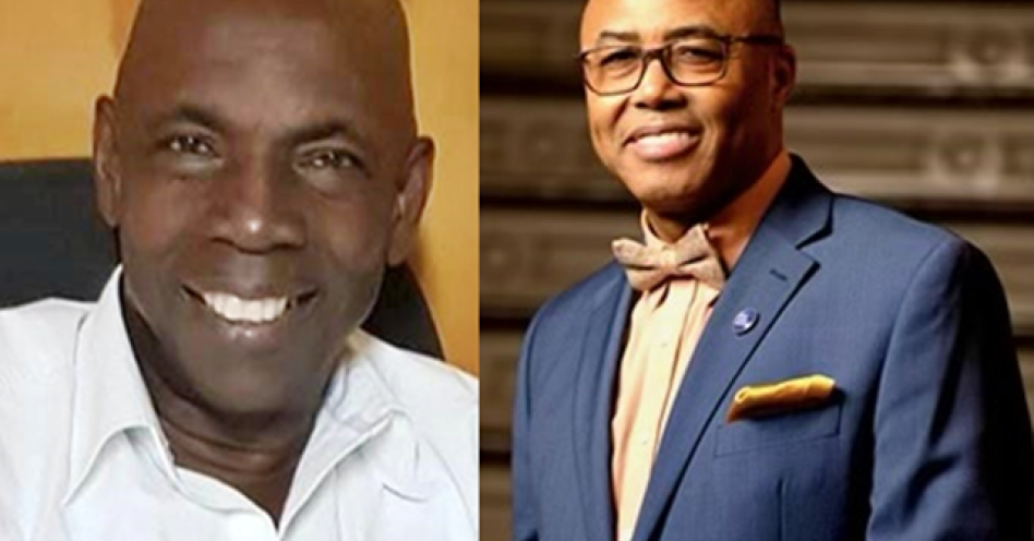 Lloyd Lewin (left) and Dr Eric Blake will be honoured by the Old Harbour and Friends Association in New York.