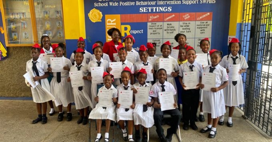 Members of the Old Harbour Primary Red Cross Youth Club. (Contributed Photo)
