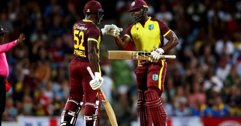 Andre Russell (right) and Rovman Powell forms part of a formidable team that will face England and Ireland in June.